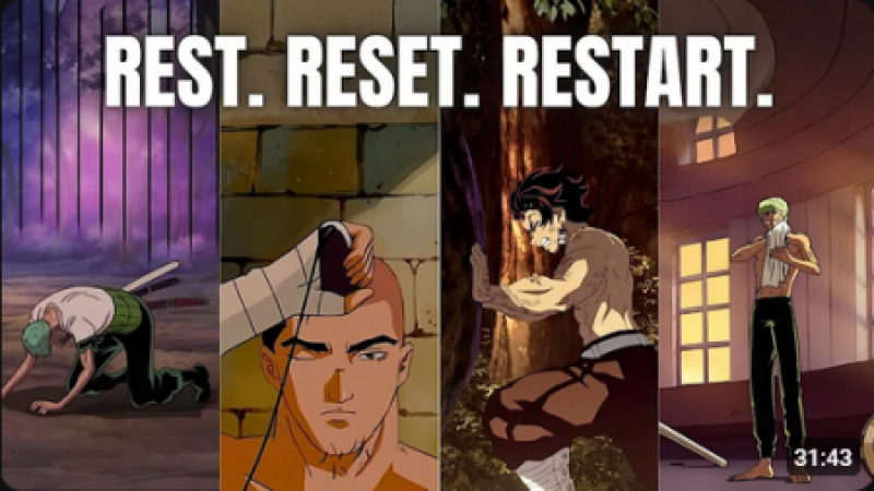 Rest, reset , restart , refocus.