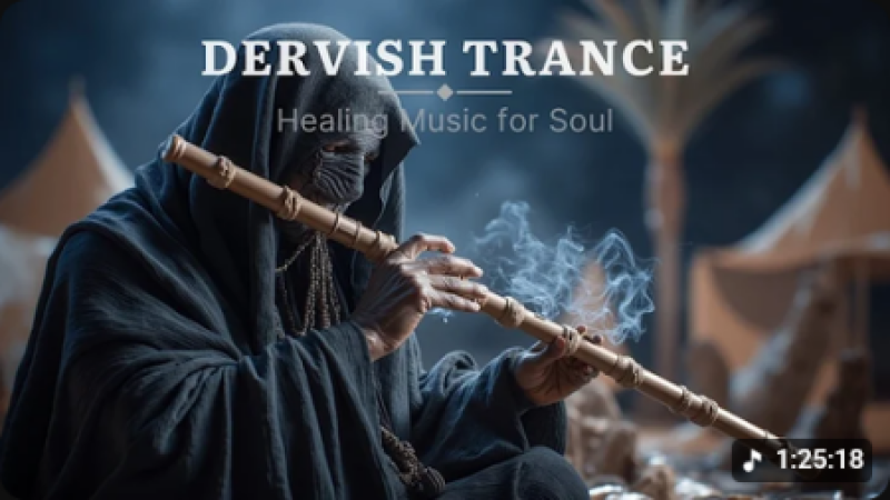 Psychedelická Hudba Dervišů Súfijský Tranz Pro Léčení Duše A Hluboká Meditace Točivého Tance Klidu