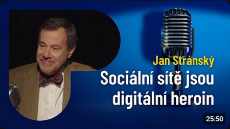 Neurolog Stránský: Mozek na drogách vs. mozek na sociálních sítích? Rozdíl nepoznáte.