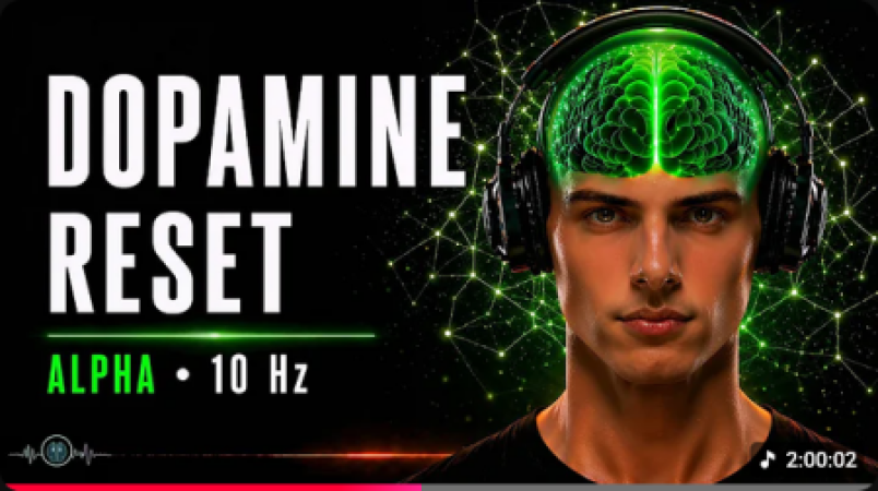 Dopamine Reset: Restore Focus & Clarity | Calm Work Music (Alpha Monaural Beats)