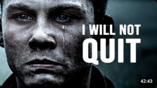 I WILL NOT QUIT