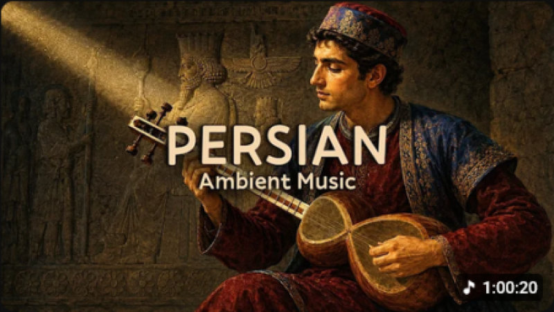 Ancient Persian Light — Soothing Instrumental Background Music for Peaceful Focus, Deep Calm & Study
