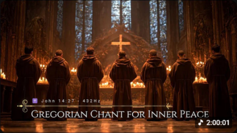 Gregorian Chant for Inner Peace ✝️ John 14:27 (432Hz)