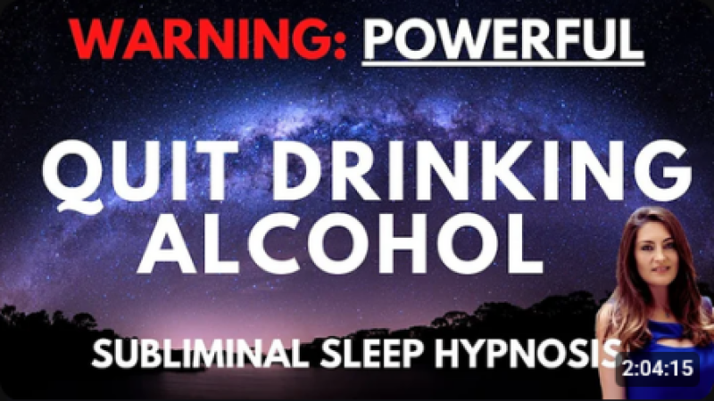 Quit Drinking Alcohol Hypnosis for Sleep | Subliminal Motivation