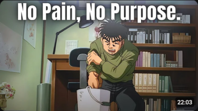 No Pain, No Purpose.
