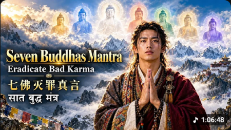 Seven Buddhas Mantra | Eradicate Bad Karma | Deep Soul Cleansing