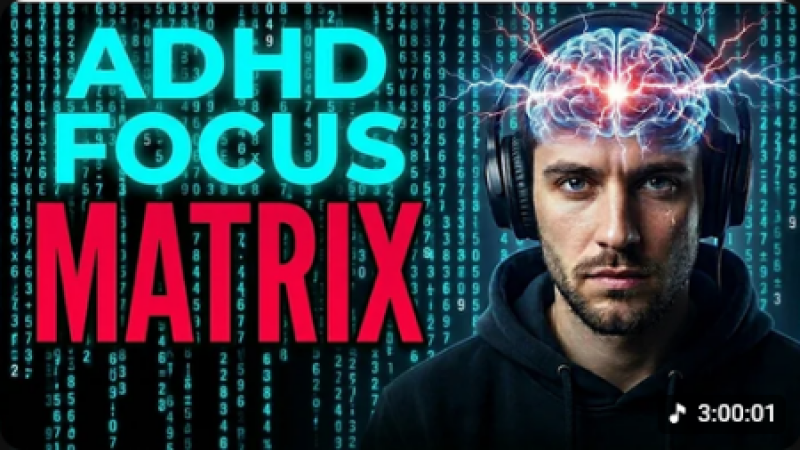 Leave The Matrix | 40Hz Gamma Waves Deep Work | ADHD Hyperfocus Music