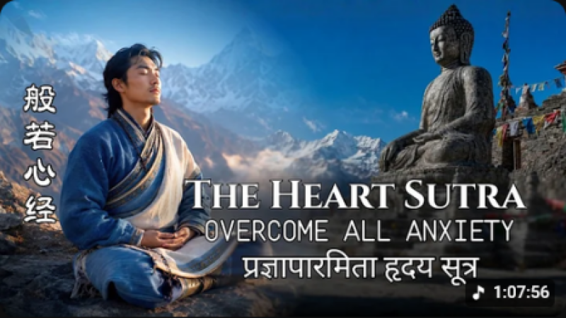 The Heart Sutra | Healing Male Voice | Deep Mind Purification